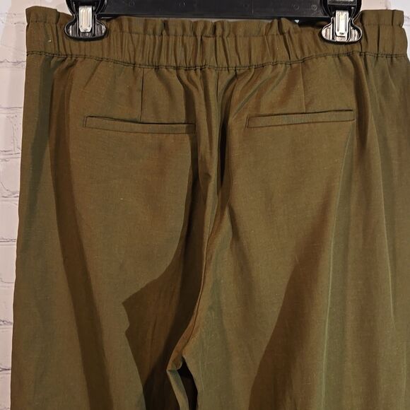 Talbots Green Pull On Wide Leg Pants Size S NWT - Picture 8 of 10